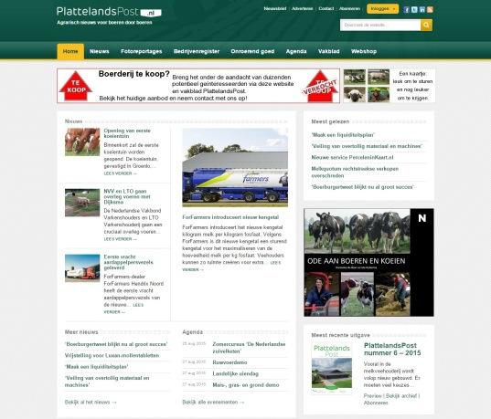 Website www.plattelandspost.nl Leaderboard Large rectangle Large rectangle Een large rectangle is een opvallend groot advertentieformaat dat altijd rechts op de pagina, boven de vouw staat.
