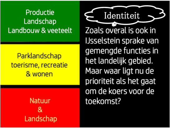 Een genuanceerde en duidelijke invulling van rollen en verantwoordelijkheden op verschillende niveaus wordt noodzakelijk geacht. Zo geeft de provincie belangrijke kaders voor de visie.