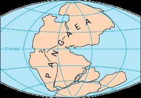 De zeshonderdduizend beeldjes worden uitgelijnd in de vorm van het Pangea : de wereld zoals die 225 miljoen jaren geleden bestond uit één werelddeel.