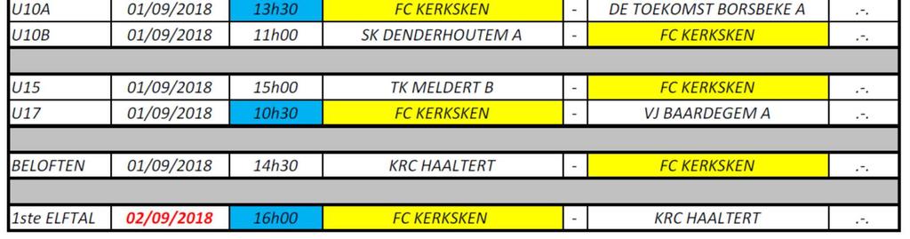 Daisy De Kerpel Guy TVJO FC KERKSKEN Administratie FC