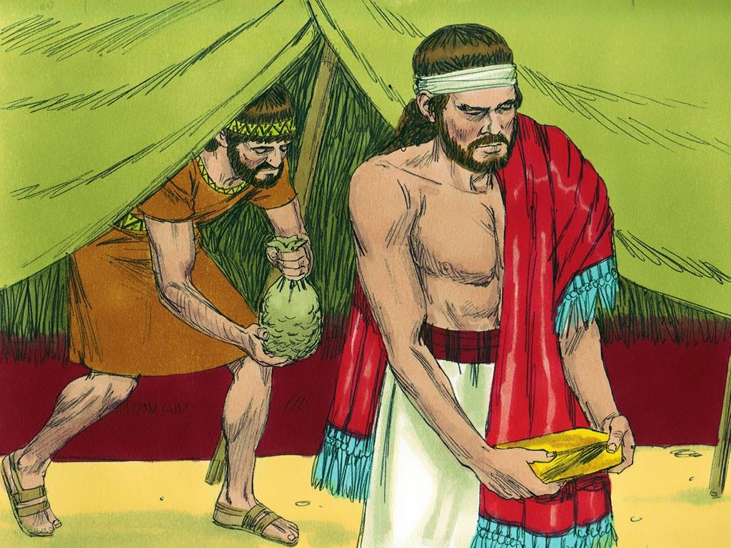 Wat moest direct uitgezocht worden? Jozua 7:22-23 22 Toen stuurde Jozua er boden heen, die naar de tent snelden.