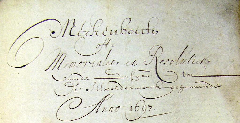 Mark van Teuge of Silvolde Inleiding: Het oudste markeboek van de Silvoldermark betreft de periode van 1696 tot 1806 (archief van de mark van Teuge of Silvolde, inv. nr. 1).