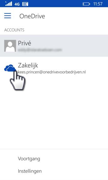 Kies ja zodat u niet telkens het wachtwoord hoeft in te voeren als u uw OneDrive voor Bedrijven opent (figuur 34).