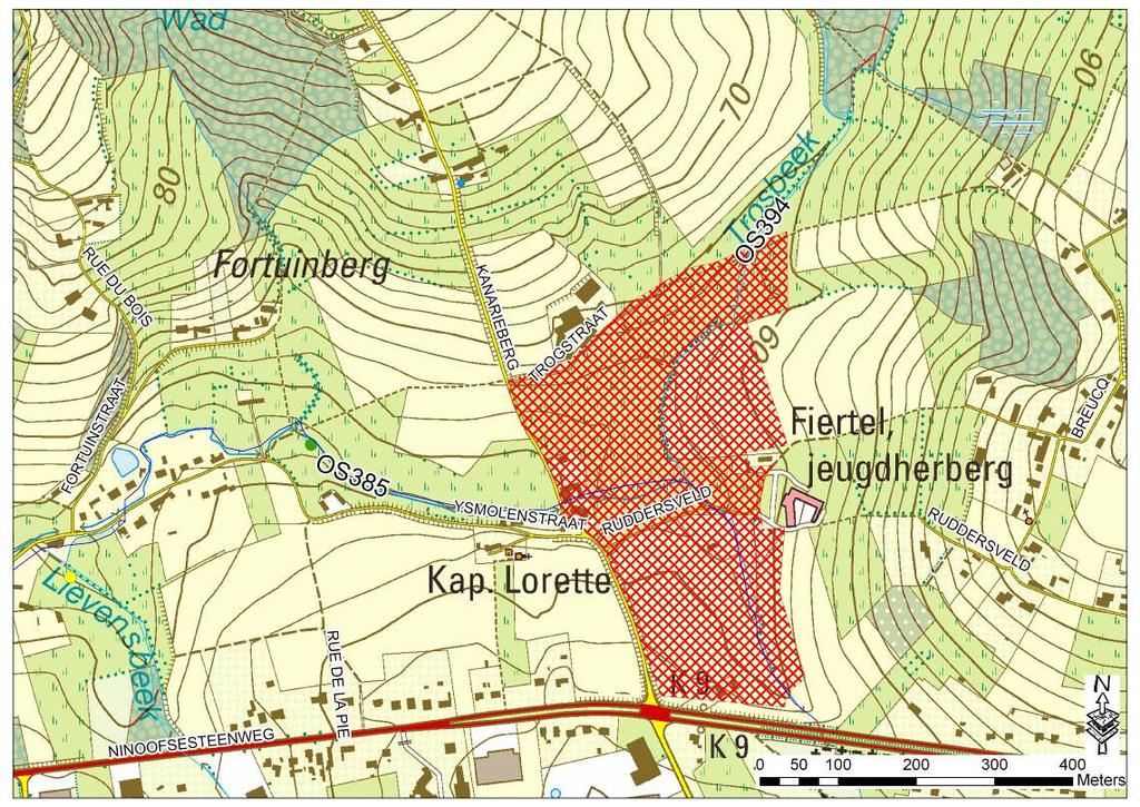 : Bovenlokale situering op topografische kaart Figuur 23.