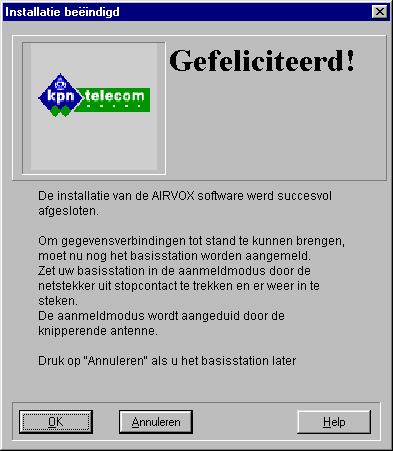 Installate en confgurate van de software 15. Als de PC drect bj het bassstaton ArVox 100 ISDN moet worden aangemeld (aanbevolen): Klk op het vakje OK. a Het venster Aanmeldng bassstaton verschjnt. 14.