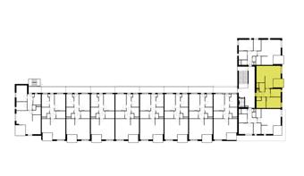 < 713 > 50 < 361 > begane grond < 478 > woonkamer / keuken 34,4 m 2 52A K < 245 > balkon 7,4 m