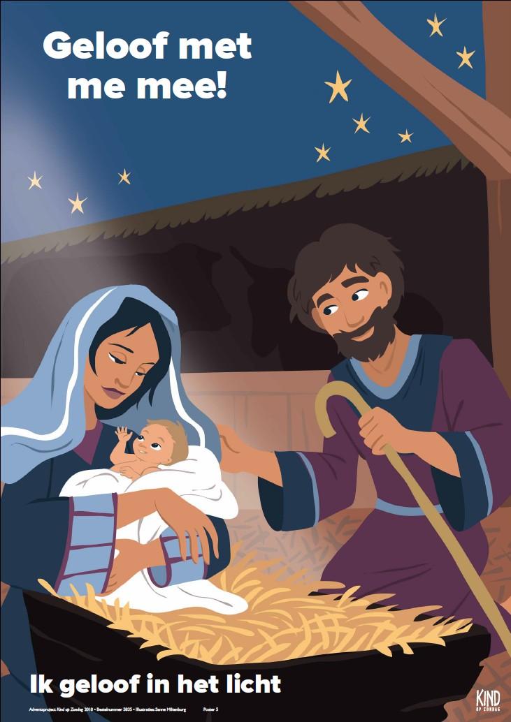Ontmoeting Elisabet en Zacharias verwachten een kind. Een engel heeft Zacharias verteld: hij zal Johannes heten. Maria bezoekt Elisabet en het kindje beweegt in haar buik.