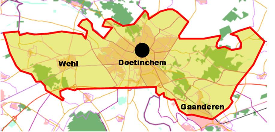 stedelijke zone: Centrum, Schil/overloopgebied, Rest bebouwde kom en Buitengebied. De stedelijkheidsgraad is van invloed op de parkeerbehoefte van veel functies.