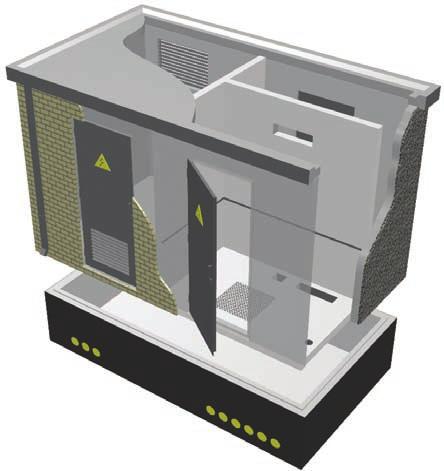 monoliet gestort dak ventilatieroosters of dakrandventilatie indeling op maat middels tussenwanden diverse opties