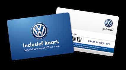 Volkswagen Inclusief. Volkswagen rijders hebben bij ons een streepje voor. Bij aankoop van uw Volkswagen ontvangt u gratis een persoonlijke Volkswagen Inclusief kaart.