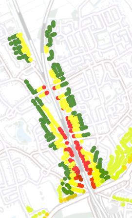 GES-contourkaarten geven aan waar de gezondheid van (toekomstige) bewoners meer, minder of niet beïnvloed zal worden en kunnen behulpzaam zijn bij het plannen van nieuwe ontwikkelingen en een gezonde