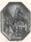nr: BR 0115l vervaardiger: Kusters, Louis Mysterie bord 'De heilige geest daalt over de apostelen' 1800