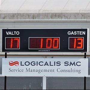 Sponsoren van grote Valto investeringen Scorebord Voor ons tweede veld hebben we nog geen elektronisch scorebord.