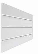 Wij hebben vlakke en gestanste panelen met hoge of lage rilvormen in ons aanbod. Alle panelen kunnen zo nodig een oppervlak met structuur hebben.
