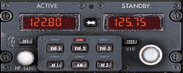 Pilot Client IvAp Interactie met ATC COM1 en COM2 deel van radio stack van de Boeing 737 EHAM_W_APP