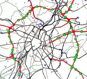 Strombeek-Bever. Trager verkeer rond aansluiting met E19 en E40.