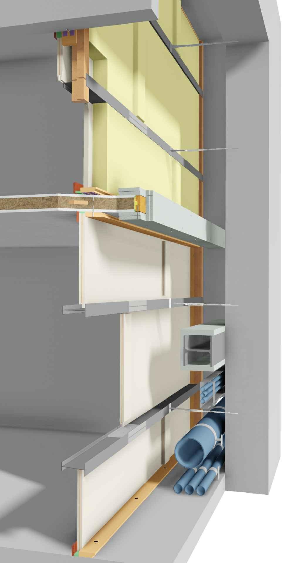 8 overspanning > 0mm: noniushangers maximale afstand noniushangers: 200mm 0 3 2 plenium 30 mm b.k.