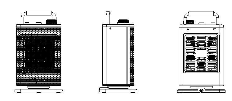 Oscillatie functieknop 3. Schakelaar, hoog vermogen 4.