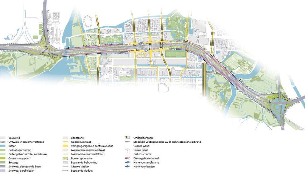 inhoudelijke context geschetst voor de welstandscriteria die in de hoofdstukken 3 en 4 staan. Deze kenschets is samengevat uit het Ambitiedocument Zuidasdok (2014). 2.