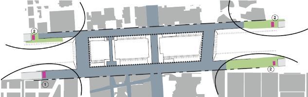 Grondkeringen worden altijd groen uitgevoerd, waar mogelijk als grastalud en bij ruimtegebrek begroeide constructieve kering.