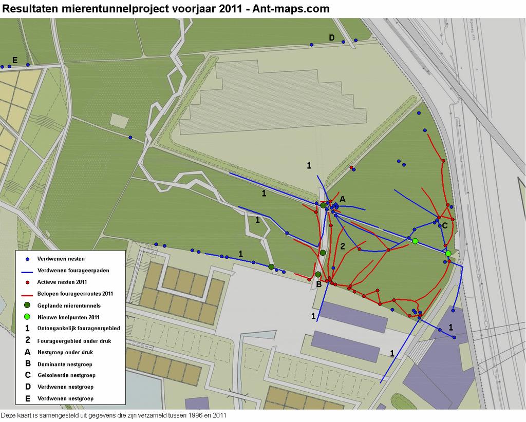 Inleiding Op 11 juni 2011 heeft er een nieuwe invantarisatieronde plaatsgevonden van bosmieren op het Floriadeterrein bij Venlo.