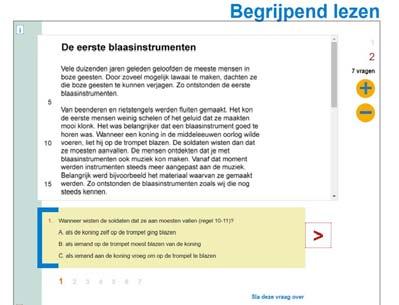 VOORBEELDOPGAVEN BEGRIJPEND LEZEN toetsafname De Dia-eindtoets is een digitale toets en kan op één dag worden afgenomen. De totale toets duurt 3 tot 3,5 uur.