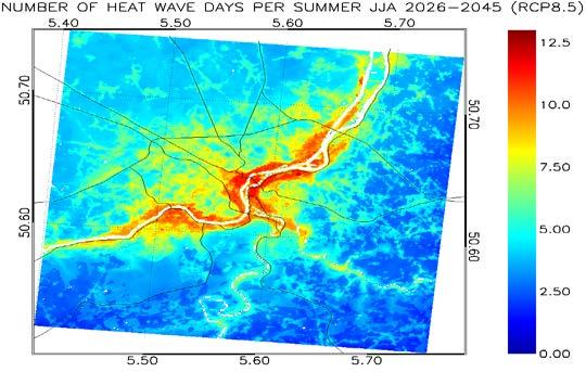 4-5 5-6 6-8 8-10 >10 % of people Number of people % of people Heat wave days