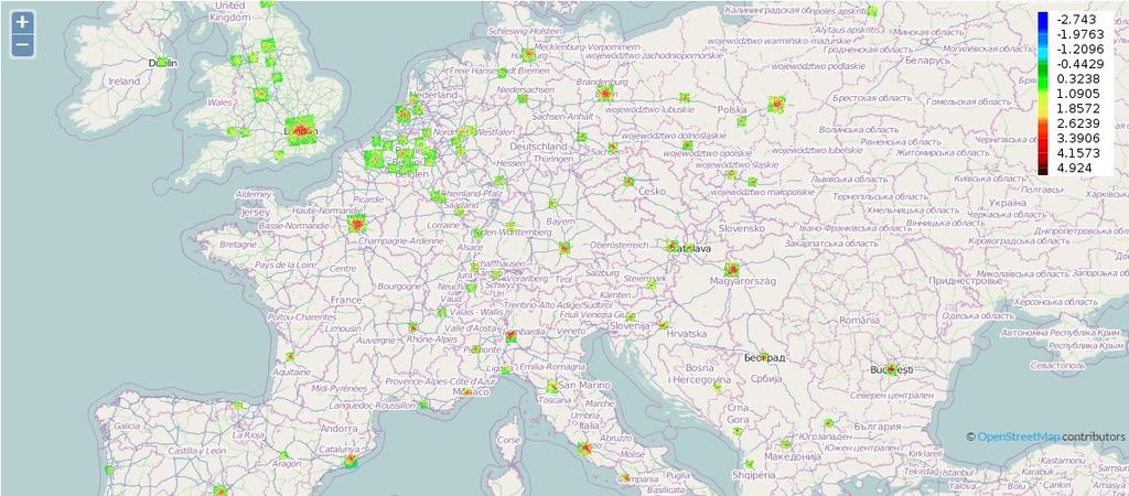 PAN-EUROPEAN RESULTS Analysis for 102 EU-cities 102 European cities Mean