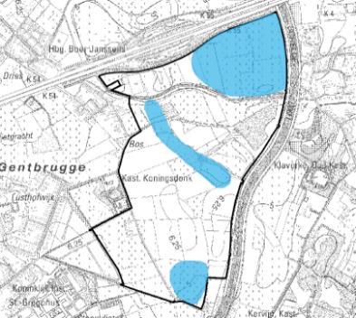 WATER watersystemen sturend voor ontwerp Potentieel waterrijke zones Doelstelling Beperken/vertragen uitstroom kwalitatief goed water: hydrologisch isoleren