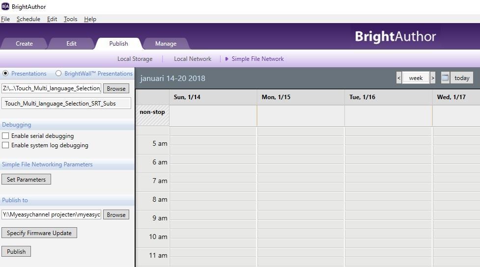 Geef bij Data Feed content uses >MRSS feed> aan Kies de gewenste interval