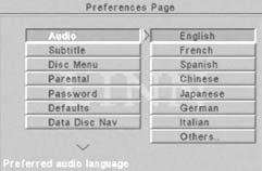 Bij de instelling 0 wordt het hele audiosignaal dat voor het middenkanaal is bestemd naar de luidspreker in het midden verzonden.