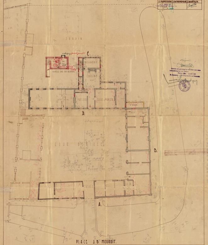 BEHEERSPLAN - HISTORISCHE NOTA PAG 24 Figuur 37: grondplan verbouwingen in 1941 architect L.