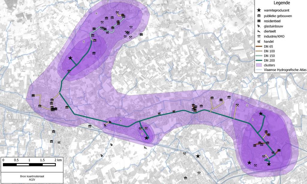 Historiek Haalbaarheidsstudie ARBOR 2015 (3E Ingenium IEE) iov POM WVL Studie regio Wielsbeke Oostrozebeke Ingelmunster - Meulebeke 6 Warmteproducenten - N van