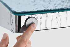 De ShowerTablet Select past bij alle Hansgrohe douchesets en biedt dankzij de constante douchetemperatuur een bijzonder aangenaam en