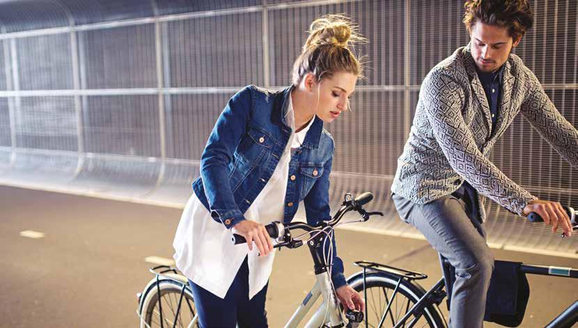 SPEED Herenfiets met acht versnellingen, handremmen, naafdynamo en beltdrive.