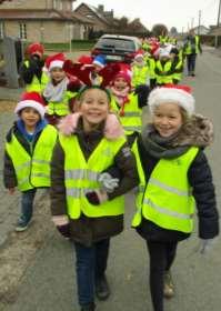 De winterwandeling werd gesponsord door ouders,