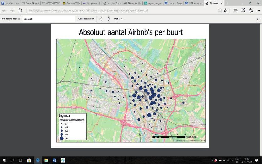 Actieve Airbnb 9319 Buurtgrens Figuur 1