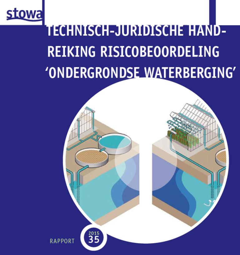 Regulering, begeleiding o Handreiking ondergrondse waterberging Gebruik ondergrond op verantwoorde wijze maar geen