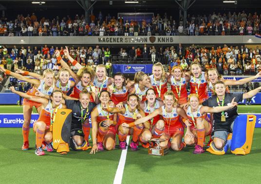 Resultaten nationale teams Nederlands Elftal Dames Hockey World League, Round 3 (België, Brussel, 21 jun-2 jul): 1e 4-Nations Tournament (Spanje, Terrassa, 6-9 aug): geen eindklassering Rabo