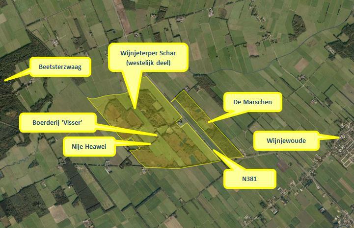 Afbeelding 13: Het Natura 2000 gebied Wijnjeterper Schar (Bron: www.synbiosys.alterra.