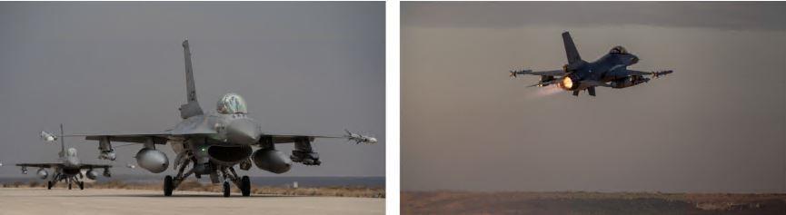 SDB s (Foto l. onder de linkervleugel van beide toestellen) zijn kleinere bommen met minder nevenschade. Hier is veel vraag naar tijdens deze missie.