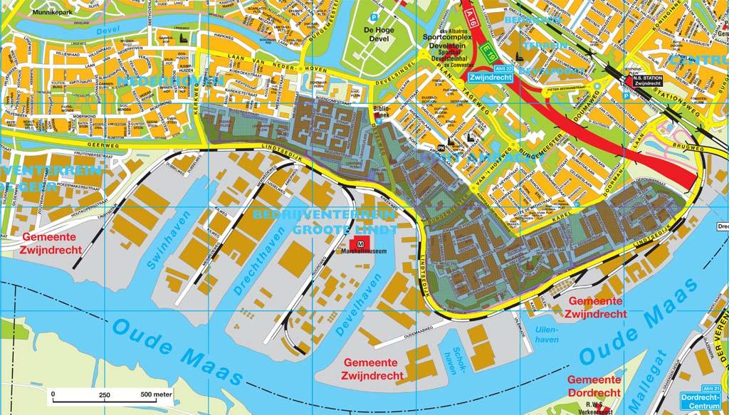 15 Bijlage 4: plattegrond locaties bedrijventerreinen Zwijndrecht en Leerdam Het onderzoeksgebied in Zwijndrecht is gelegen ten noorden van Industrieterrein Groote Lindt en ligt ten westen van