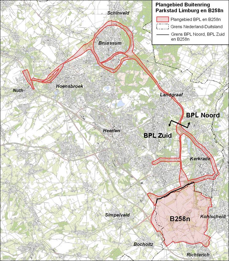 1Inleiding 1.1 AANLEIDING Voor de realisatie van Buitenring Parkstad Limburg en B258n moet in Nederland de m.e.r.- procedure worden gevolgd, resulterend in een milieueffectrapport (MER).