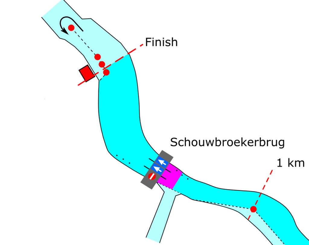 Schouwbroekerbrug (1) 15 Het bakboordbruggat is niet toegestaan.