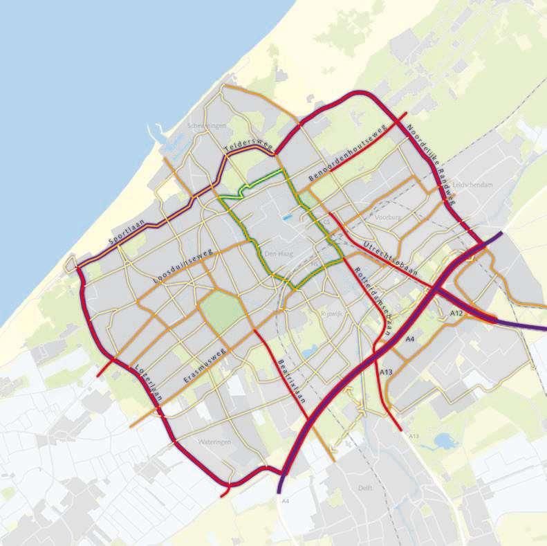 In het wegbeheersysteem is het hoofdwegenstelsel conform de Haagse Nota Mobiliteit opgenomen, zodat bij het opstellen van de planning hier rekening mee wordt gehouden.