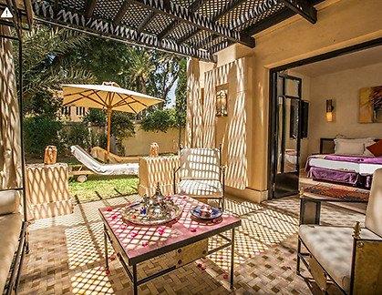 Zone 5T Ontdek Le Riad, de Zone 5Ψ van resort Marrakech la Palmeraie 4Ψ De Zone 5Ψ is ideaal voor wie een intieme vakantie zoekt met services op maat, luxueze accommodatie en de sfeer van Club Med.