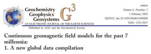 Global field models CALS7K: