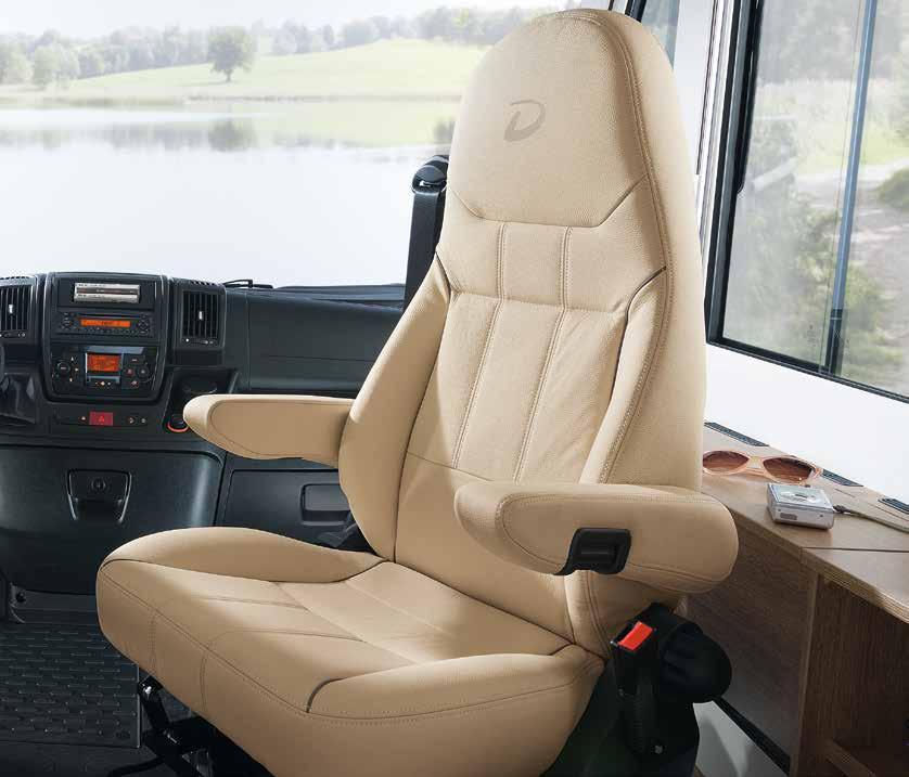 BETROUWBAARHEID Ergonomisch zitcomfort Urenlang geconcentreerd rijden belast de rug.