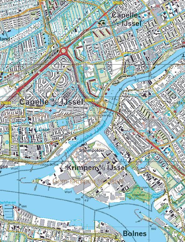 onderzoekslocatie geprojecteerd op de topografische kaart Bron: TD