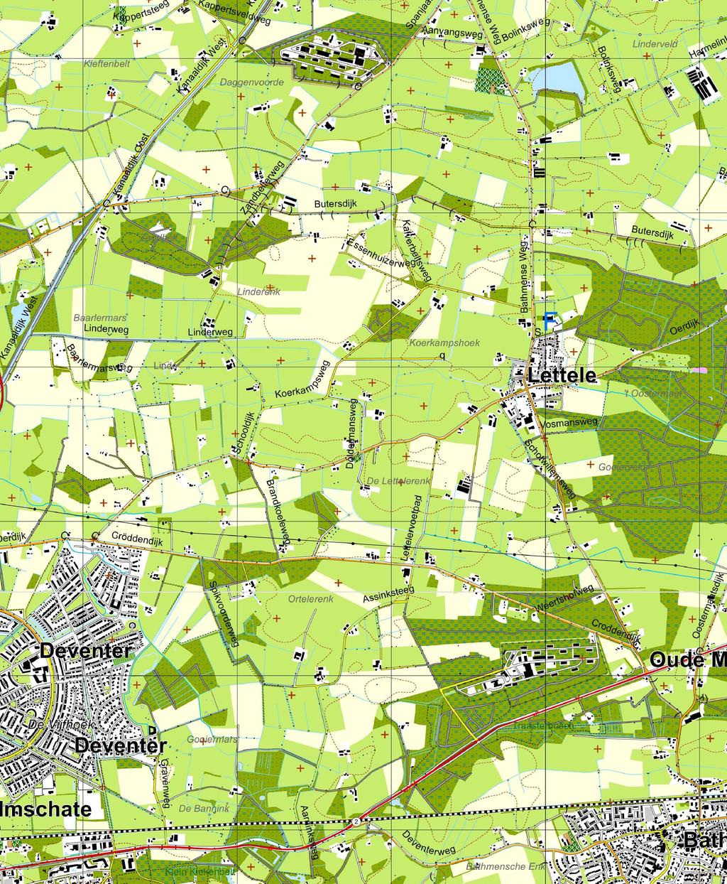 Titel Nikkels Ontwikkeling B.V. 15J8 Kapelweide te Lettele Regionale ligging Bron Topografische kaartbladen NL, kaart 27H Tekenaar R.